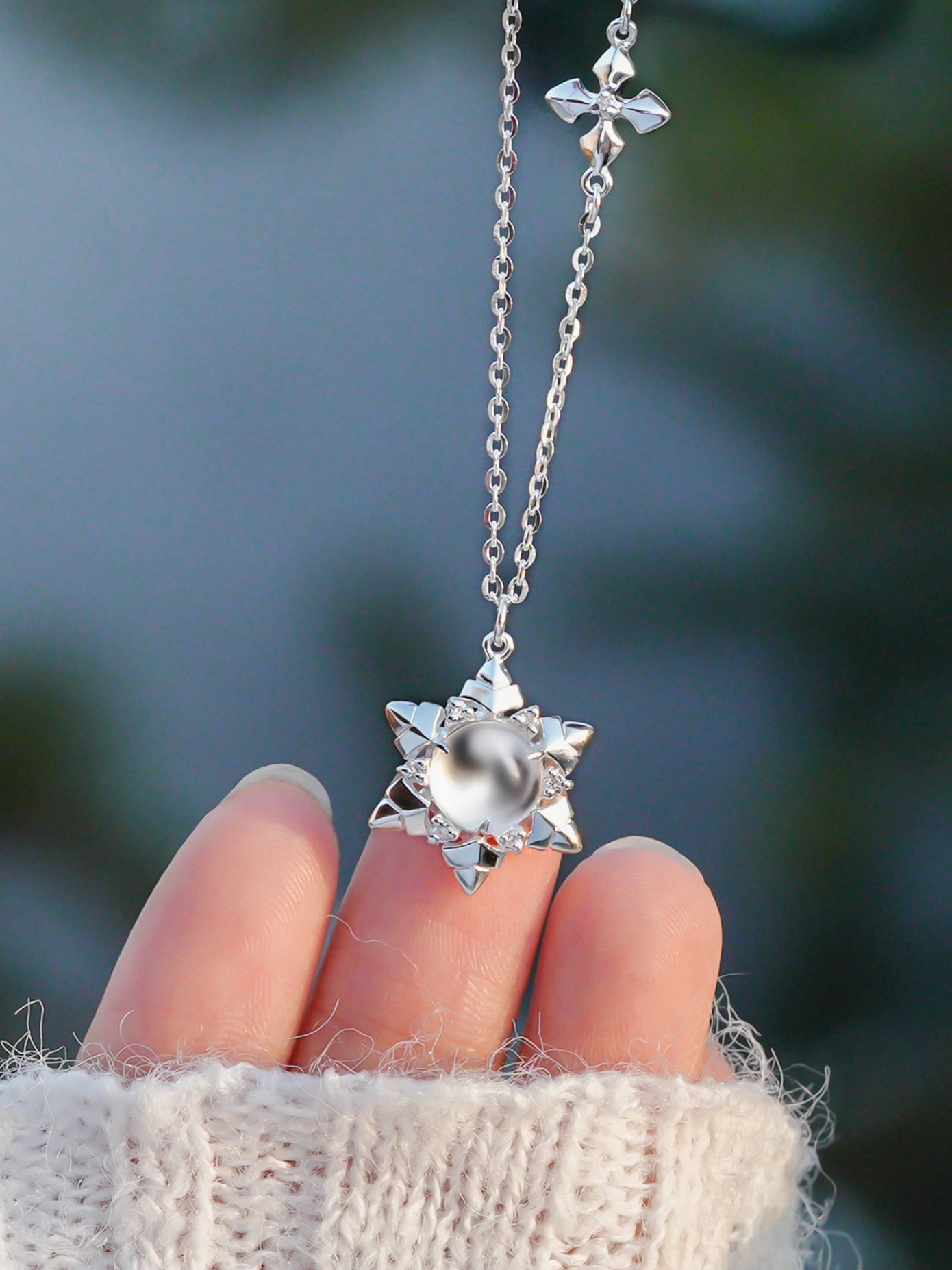 LinJewelryArtsnowflake pendant