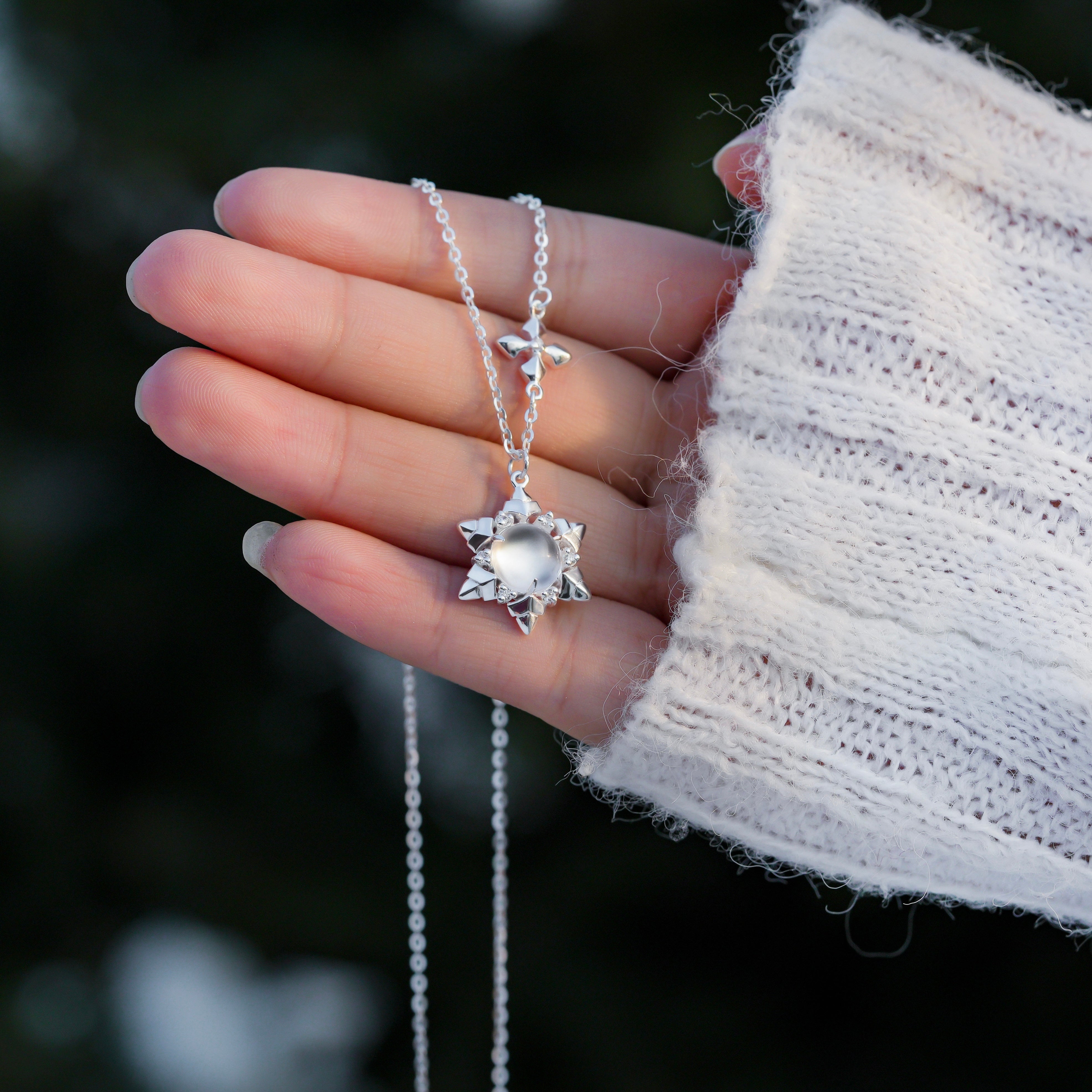LinJewelryArtsnowflake pendant