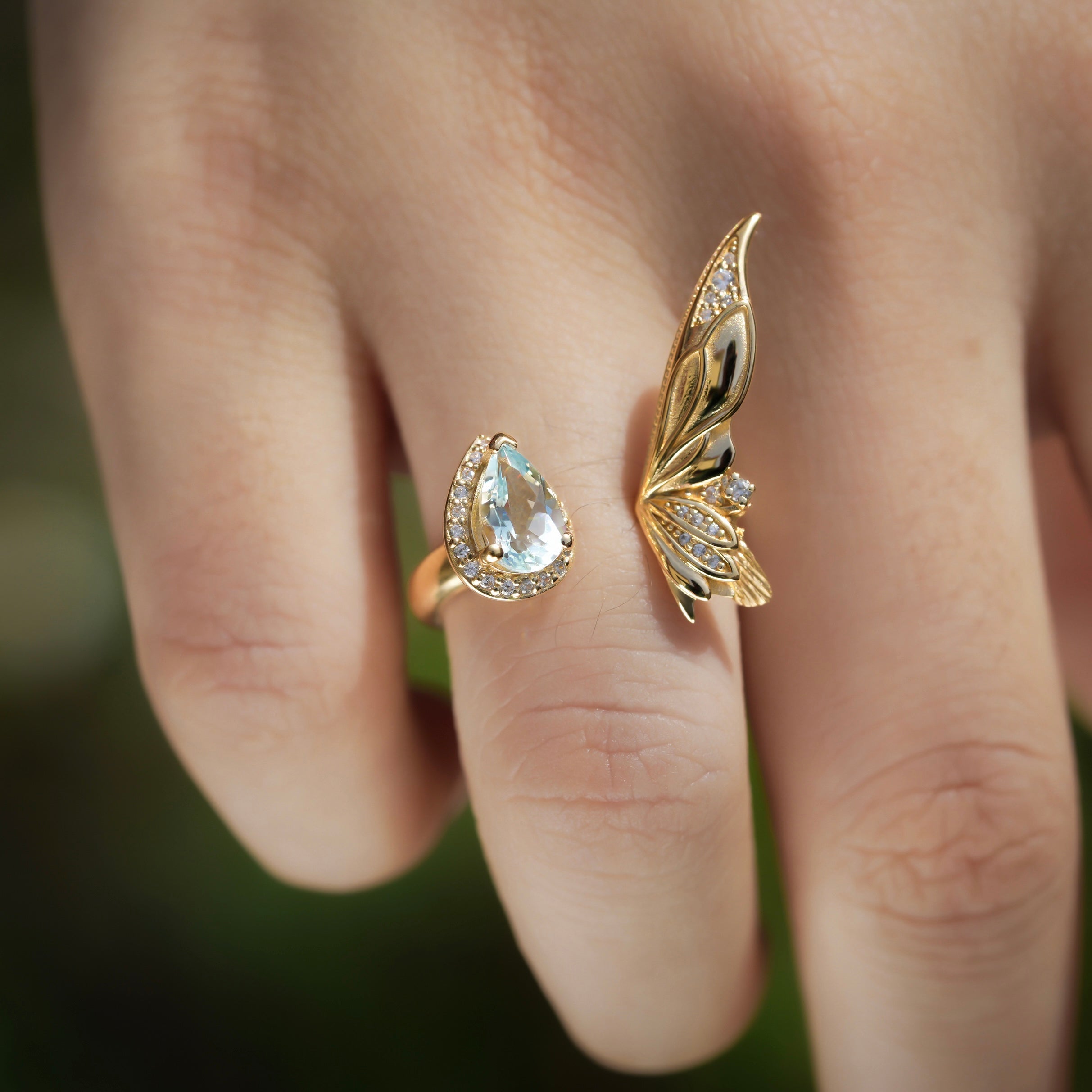 Butterfly Ring โ Hand-Carved in Wax | Symbol of Transformation