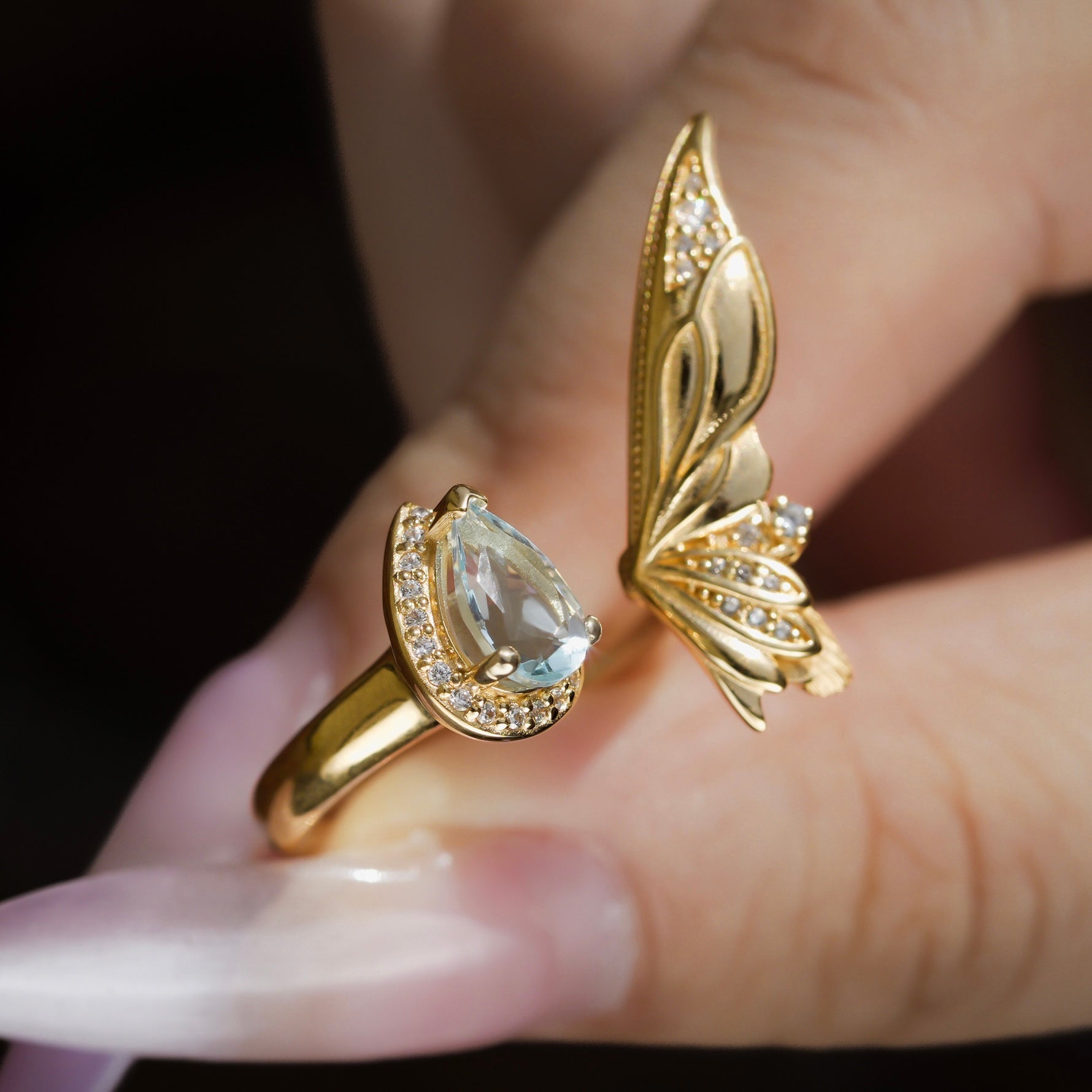 Butterfly Ring โ Hand-Carved in Wax | Symbol of Transformation