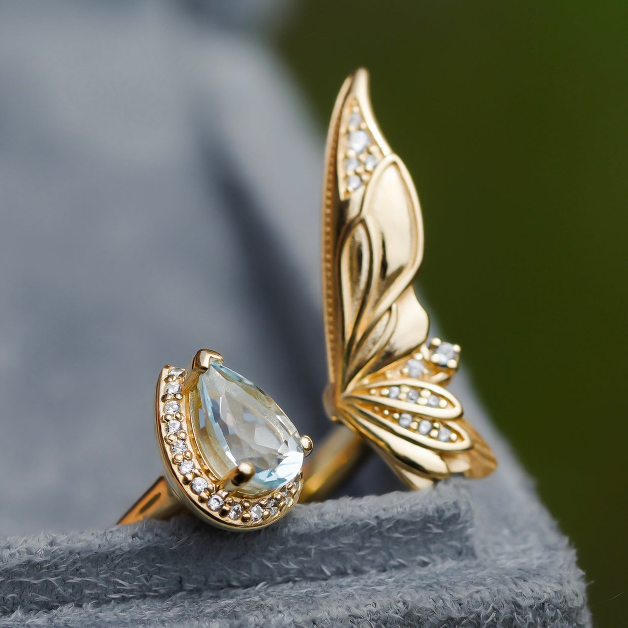 Butterfly Ring โ Hand-Carved in Wax | Symbol of Transformation