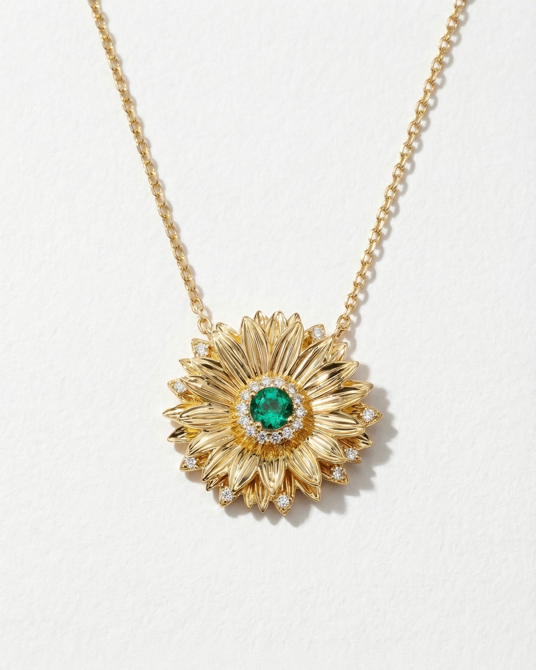 Sunflower Pendant Necklace – Handcrafted Floral Jewelry